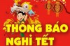 Thông báo lịch nghỉ Tết Nguyên Đán Canh Tý 2020